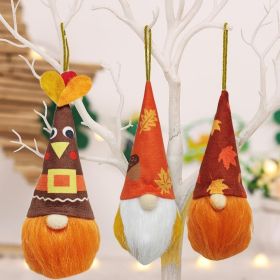 Fall Thanksgiving Tree Decorations Hanging Ornaments Plush, 6 Inch Large Fall Thanksgiving Ornaments for Small Tree Home Party Indoor Decorations