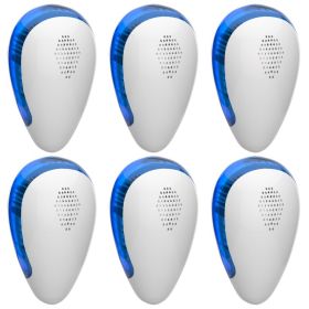 6Pcs Ultrasonic Pest Repeller For Sunner Spring Indoor Plug In Bug Repellent Mosquito Spider Ant Roaches Mice Control For Bedroom Garage Warehous (Option: 6Pack)