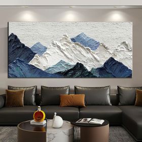 Handmade Oil Painting Thick Texture Abstract Landscape Oil Painting Gorgeous Abstract Landscape 3D Wall Art on Canvas Serene Abstract Landscape 3 (Style: 01, size: 90X120cm)