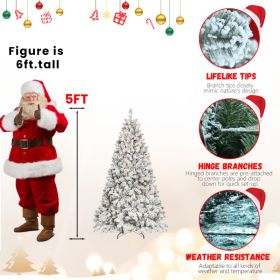 PVC, Christmas Tree, Christmas Decorations, Warm Lights (Option: 5ft)